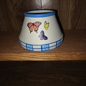 Butterfly Decorated Ceramic Lamp Shade